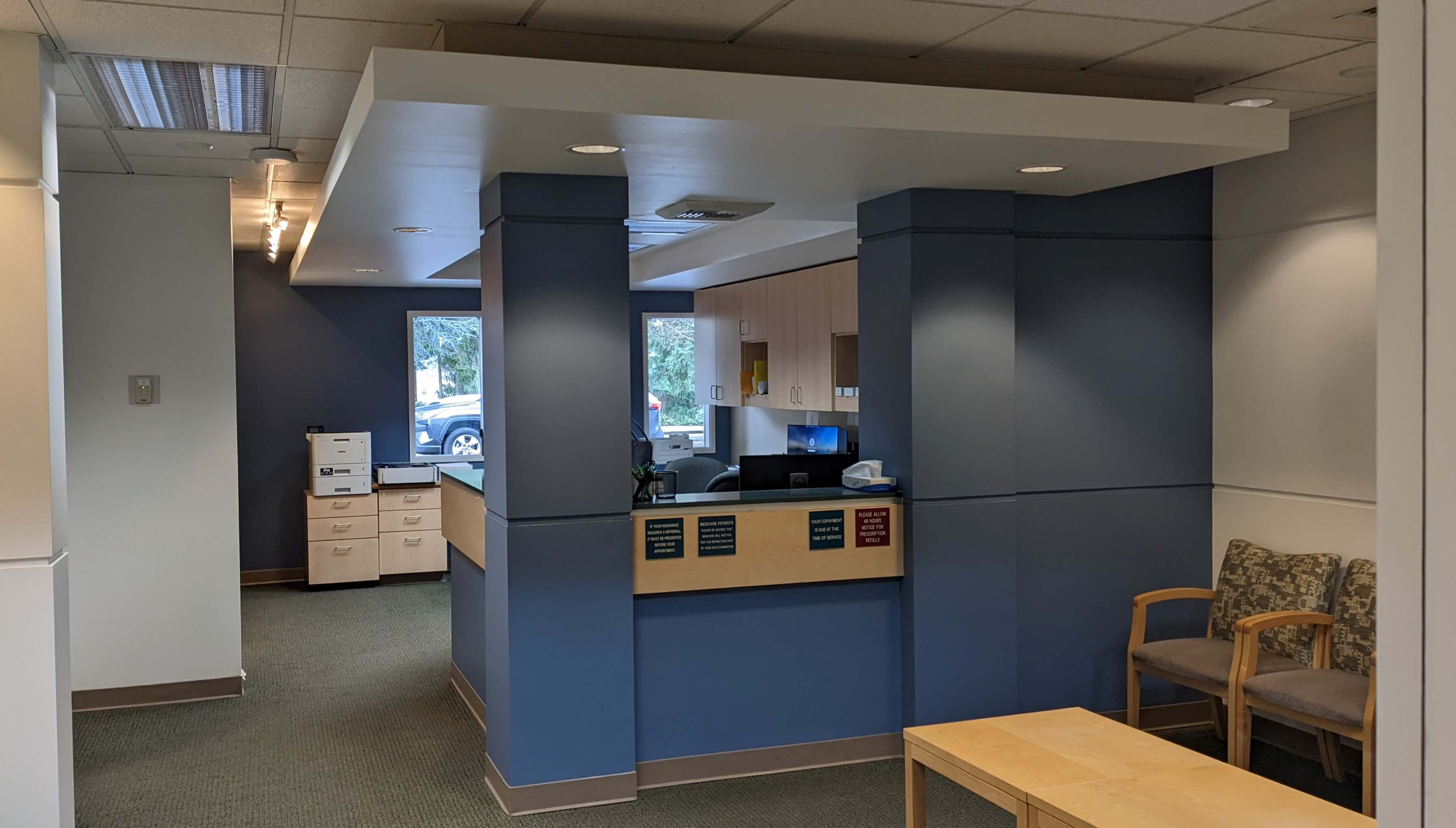 Edmonds optical office interior